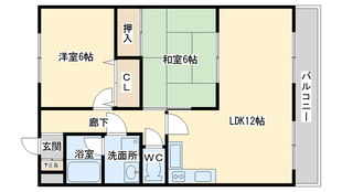 奥田ハイツⅢの物件間取画像